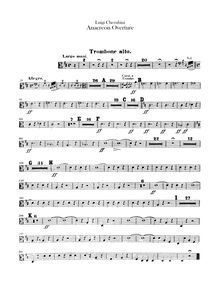 Partition Trombone 1 (alto), 2 (ténor), 3 (basse), Anacréon, ou L’amour fugitif