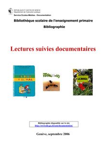 Lectures suivies documentaires