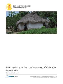 Folk medicine in the northern coast of Colombia: an overview