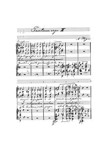 Partition Complete manuscript, Tantum ergo No.2, F major, Högn, August