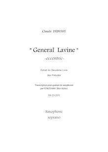 Partition Soprano saxophone, préludes (Deuxième livre), Debussy, Claude