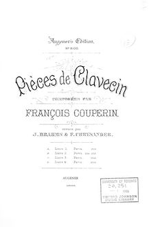 Partition complète, Troisième Livre de Pièces de Clavecin, Couperin, François par François Couperin