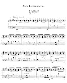 Score,  Bourguignonne, Op. 17, Vierne, Louis