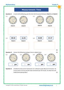 Grade 5 Maths Test: Mixed Skills Practice 2