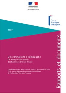 2007-03-05 discriminations à l embauche - testing