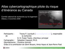 Atlas cybercartographique pilote du risque d itinérance au Canada