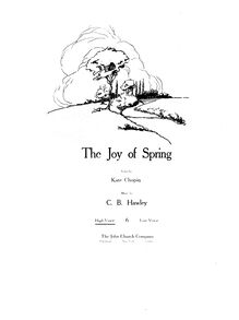Partition complète - haut voix (C major), pour Joy of Spring