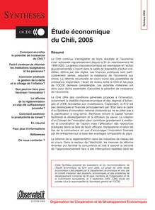 Sunthèses – Étude économique du Chili, 2005