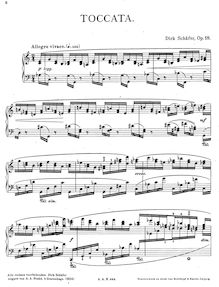 Partition complète, Toccata, Op.18, Schäfer, Dirk