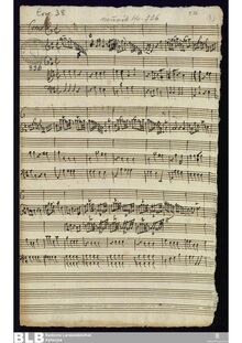 Partition complète, cor Concerto en D major, D major, Molter, Johann Melchior