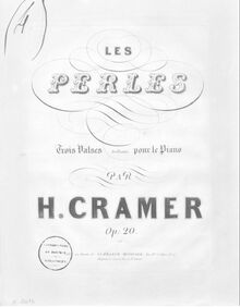 Partition No.2, Les perles, Trois valses brillantes, Cramer, Henri