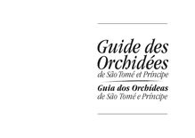 Guide illustré des orchidées de Sao Tomé et de Principe