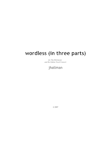Partition complète, wordless, Hallman, Joseph