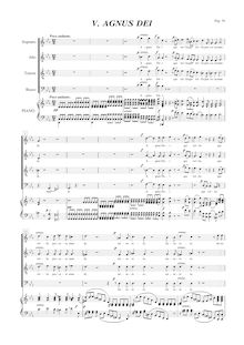 Partition , Agnus Dei, Mass en C, Op.86, C major, Beethoven, Ludwig van
