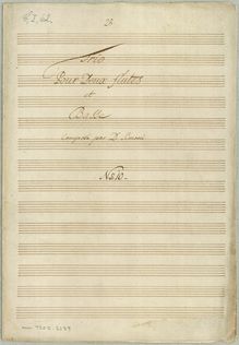 Partition Trio No.10 (2 flûtes, basse), 10 Trios, Croubelis, Simoni dall