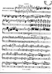 Partition basson 1, 2, Eduardo e Cristina, Dramma in due atti, Rossini, Gioacchino par Gioacchino Rossini