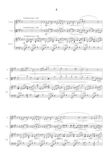 Partition , Unruhig bewegt, partition complète, Piano Trio No.1