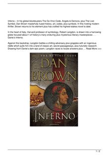 Inferno Book Review