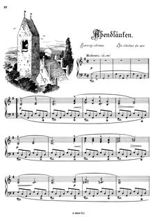 Partition , Abendläuten - Evening-chimes - Les cloches du soir, Musikalisches Bilderbuch, Op.41