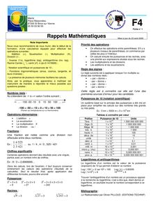 f4 - 001 - rappels mathématiques - radioamateur ham radio amateur 20050823