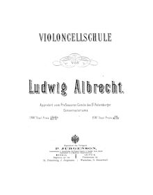 Partition , partie 2, Violoncellschule, Albrecht, Ludwig