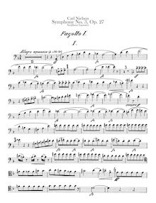 Partition basson 1, 2, 3 (Doubling contrebasson), Symphony No.3, Op.27 Sinfonia Espansiva