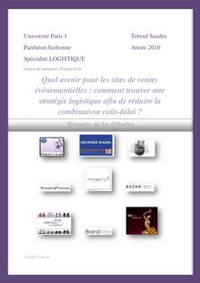 Mémoire de fin d études : EDITION 2010