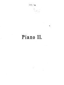 Partition Piano 2,  No.1, D minor, Tchaikovsky, Pyotr
