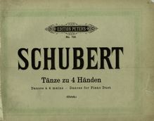 Partition complète, 38 valses, Landler et Ecossaises, D.145 (Op.18) par Franz Schubert