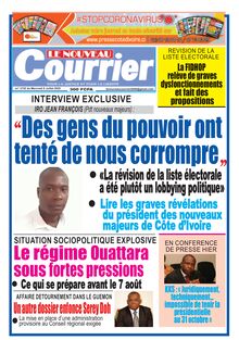 Le Nouveau Courrier n°2152 – Du mercredi 8 juillet 2020