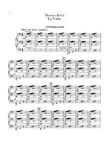Partition Basses, La valse, Poème chorégraphique, Ravel, Maurice