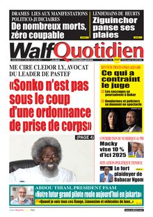 Walf Quotidien N°9342 - Du mercredi 17 mai 2023