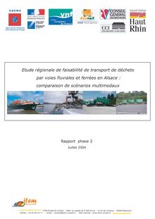Transport combiné rail-route et fleuve-route pour les déchets en Alsace. : C