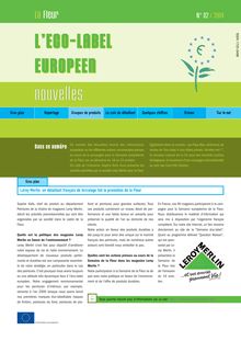 La fleur, l'éco-label européen
