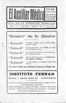 El Auxiliar Médico: revista mensual profesional, n. 042 (1929)