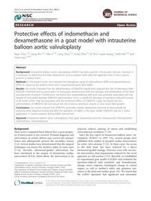 Protective effects of indomethacin and dexamethasone in a goat model with intrauterine balloon aortic valvuloplasty