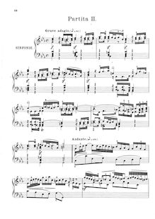 Partition No.2 en C minor, BWV 826, 6 partitas, Clavier-Übung I par Johann Sebastian Bach