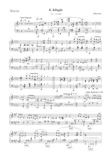 Partition Piano , partie, Piano quintette No.2 en E minor, Klavierquintett Nr.2 e-moll par Albin Fries