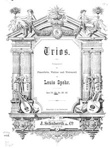 Partition de piano, Piano Trio No.2, Op.123, 2nd Grosses Trio, Op.123