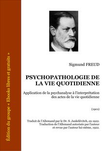 Freud psychopathologie de la vie quotidienne