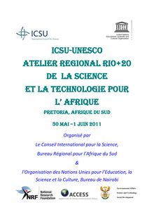 ICSU-UNESCO Atelier Regional Rio+20 de la Science et la ...