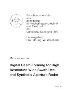 Digital beam-forming for high resolution wide swath real and synthetic aperture radar [Elektronische Ressource] / Marwan Younis