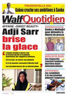 Walf  Quotidien n°8694 - du jeudi 18 mars 2021