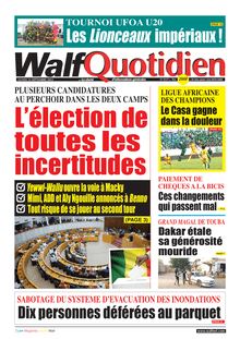 Walf Quotidien n°9137 - du lundi 12 septembre 2022