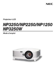 Notice Projecteur NEC  NP3250W