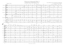 Partition complète, Concerto armonico No.1 en G major, G major, Wassenaer, Unico Wilhelm