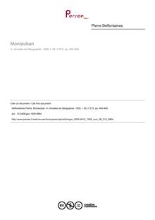 Montauban - article ; n°215 ; vol.38, pg 460-469