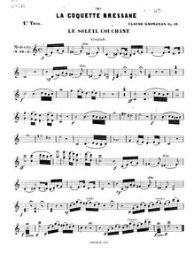 Partition de violon, La Coquette Bressane, 6 Petits Piano Trios, Op.11