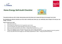 Home Energy Self-Audit
