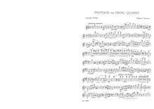 Partition parties complètes, Phantasie pour corde quatuor, A minor